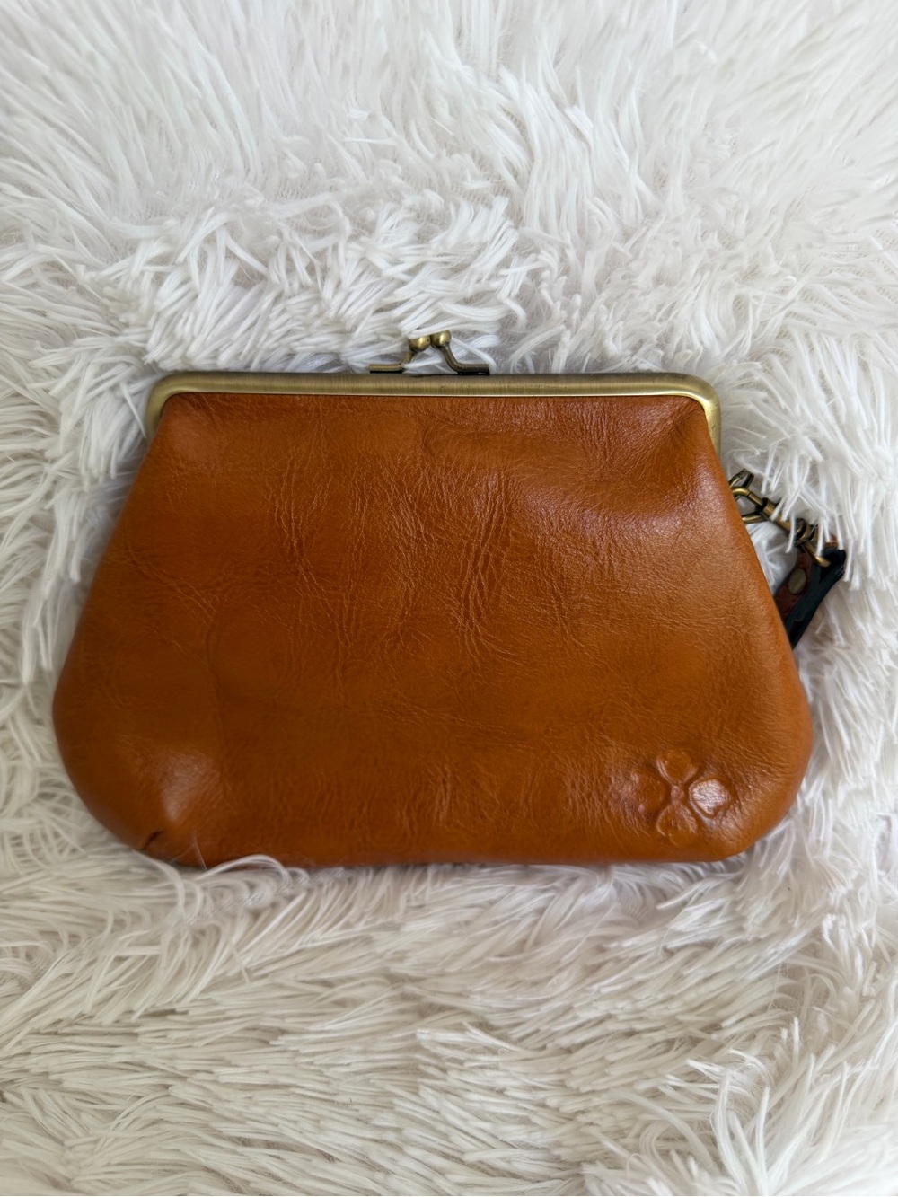 Patricia Nash Savena Tooled Leather Kiss Lock Wristlet Clutch - NWOT - Picture 2 of 6